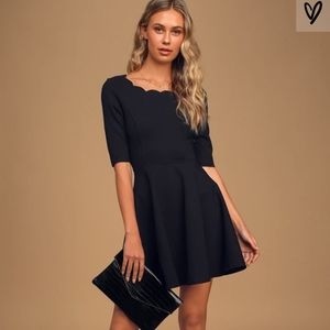 Lulu's scallop neck dress